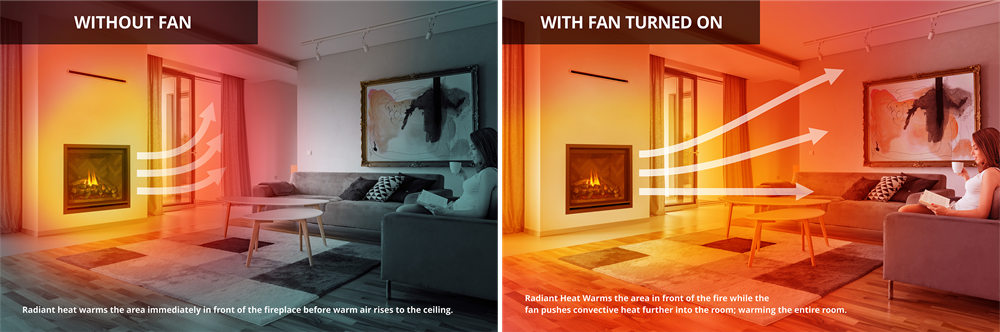 How fireplace blowers warm up your home