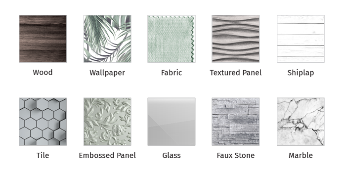 examples of non-combustible fireplace finishing materials