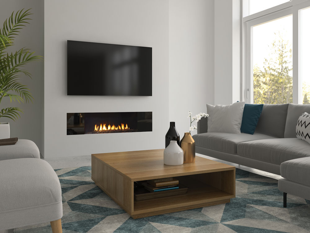 New York View 40 Linear Gas Fireplace | Regency New York View 40 Linear Gas Fireplace | Regency