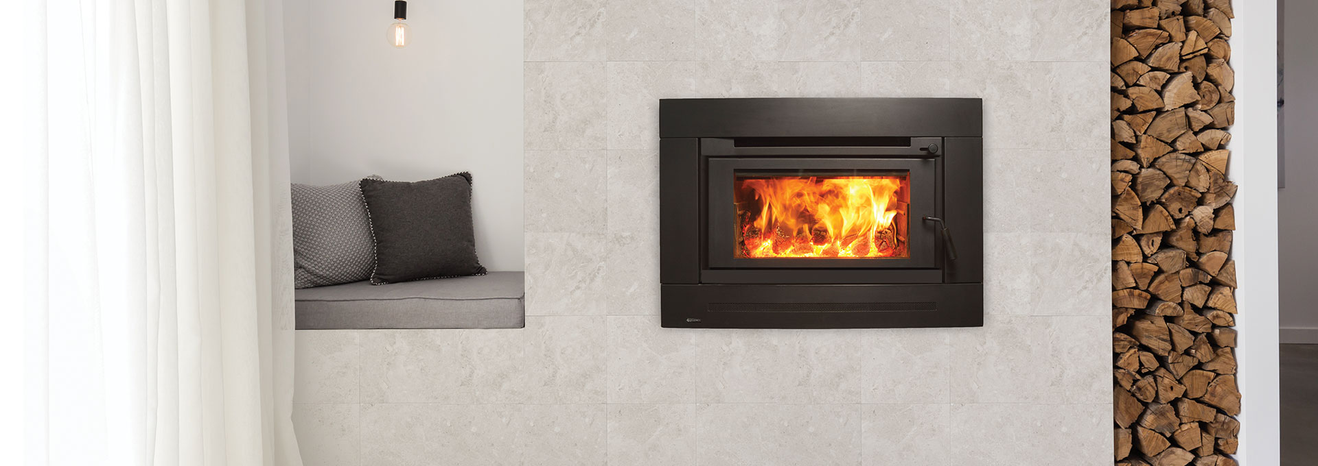 Berwick Contemporary Wood Inbuilt | Regency Fireplaces