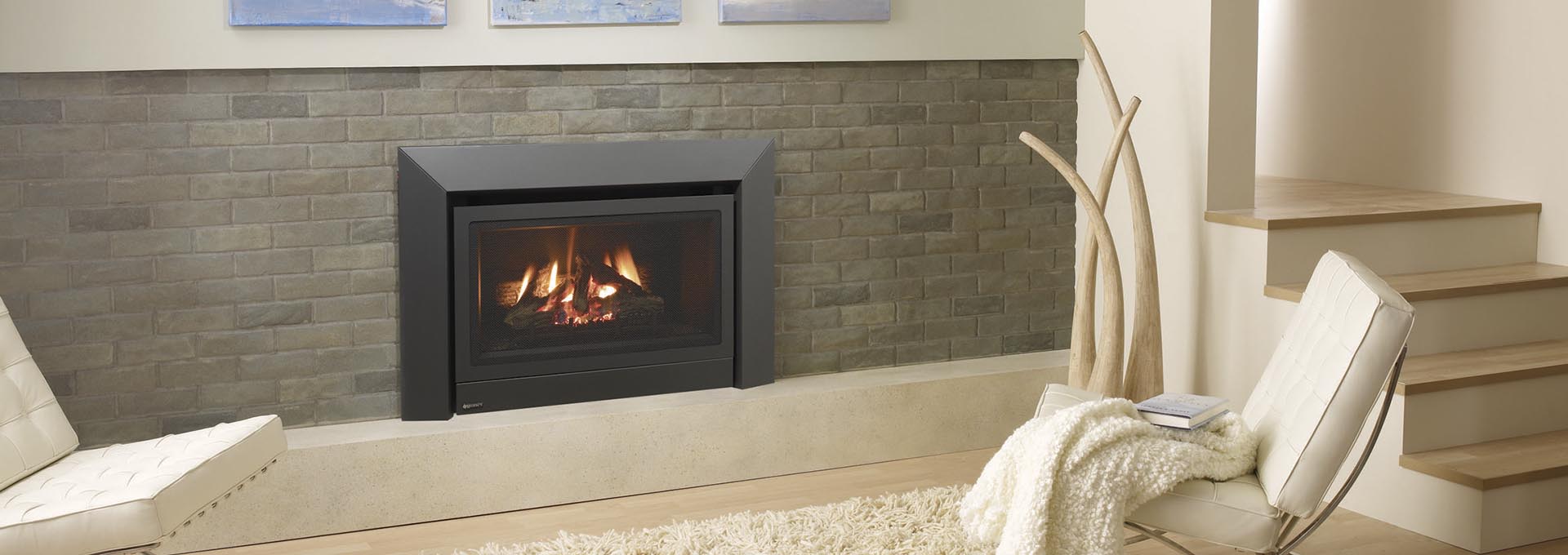 Regency iG34 shown with black contemporary fascia