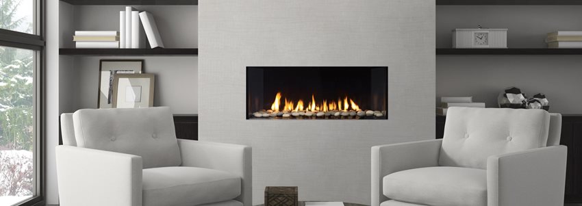 Minimalist Modern Gas Fireplaces by Regency