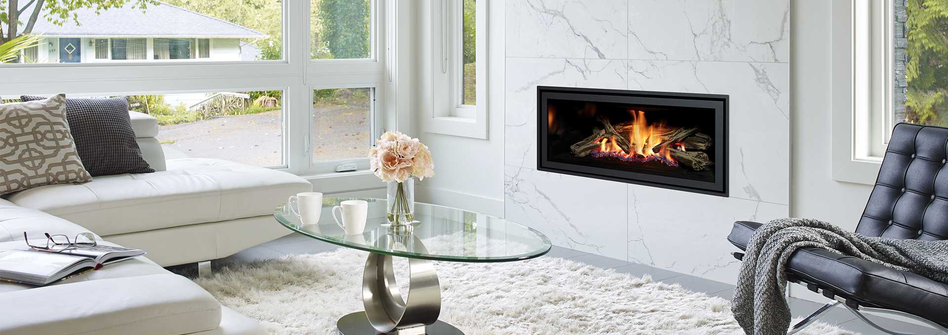 Contemporary Gas Fireplace Greenfire, Gas Fireplace Room Heater